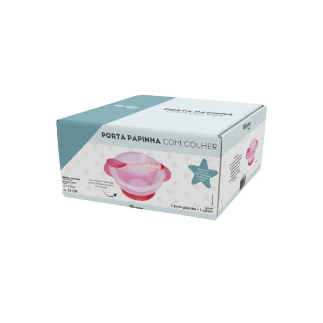 Prato Infantil Com Ventosa E Colher 350Ml- Western Baby