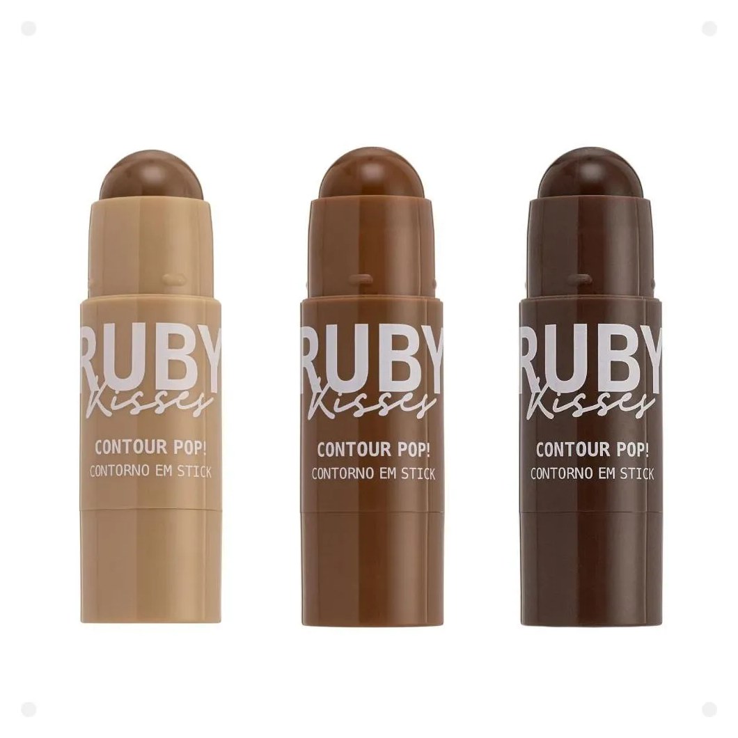 Kit Contorno em Stick Ruby Kisses Contour Pop! com 3
