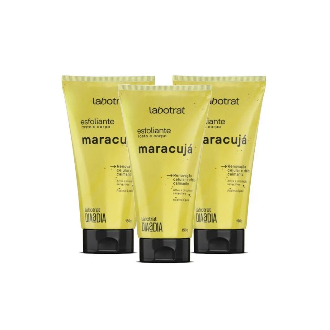 Kit Esfoliante Facial e Corporal Labotrat Maracuja 150gr (03 Unidades)