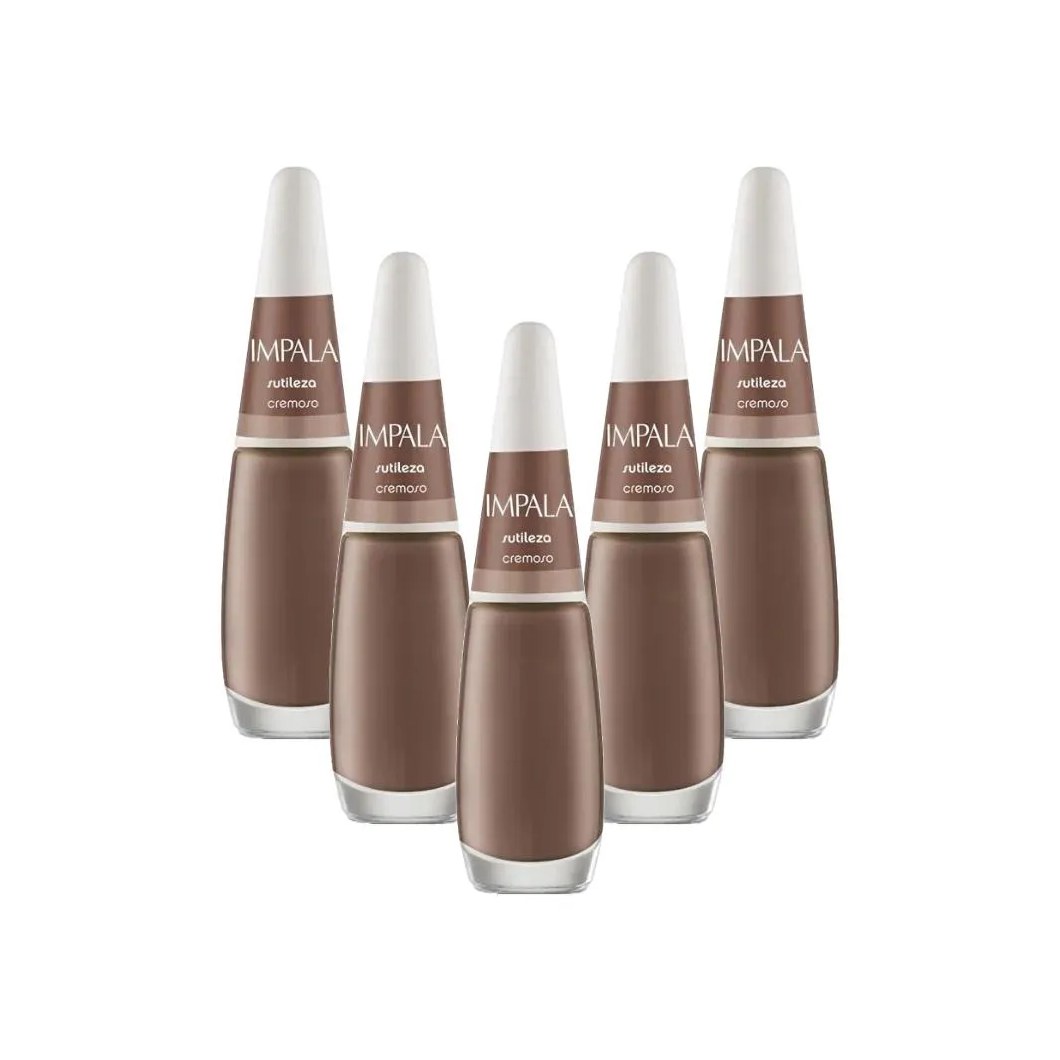 Kit Esmaltes Impala Cremoso Sutileza (5 Unidades)