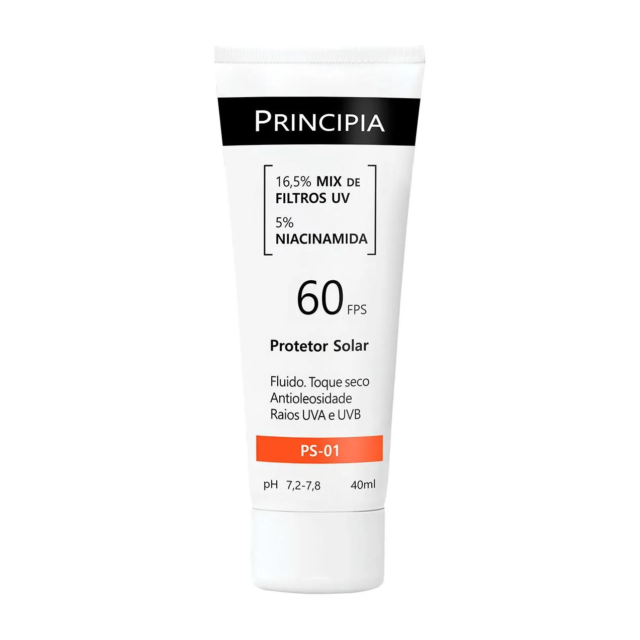 Kit Facial Principia Skincare Gel de Limpeza Suave GL-02 200ml + Sérum Anti-Idade Mix-02 30ml + Creme Hidratante CH-01 50g + Protetor Solar PS-01 FPS 60 40ml