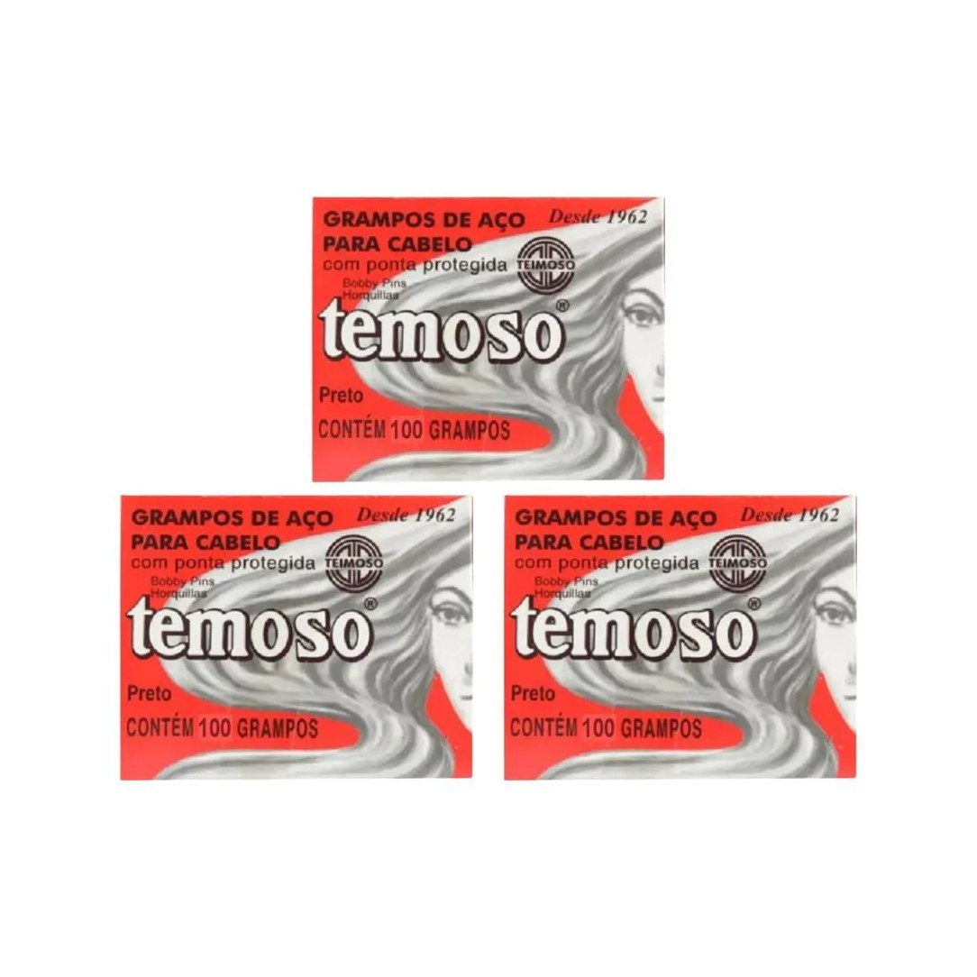 Grampo Teimoso N 5 Com 100un Preto - Kit C/ 3un