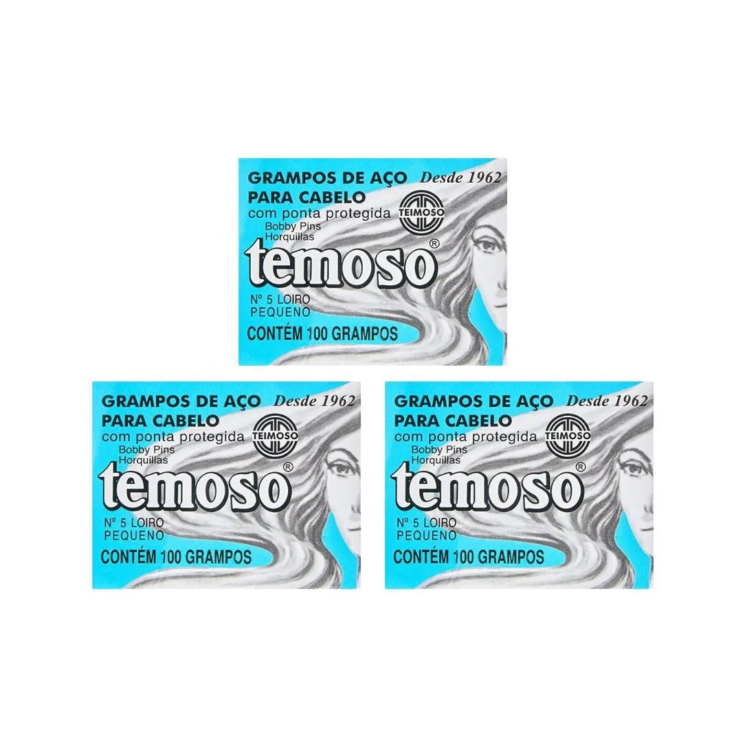 Grampo Teimoso N 5 Com 50un Louro - Kit C/ 3un