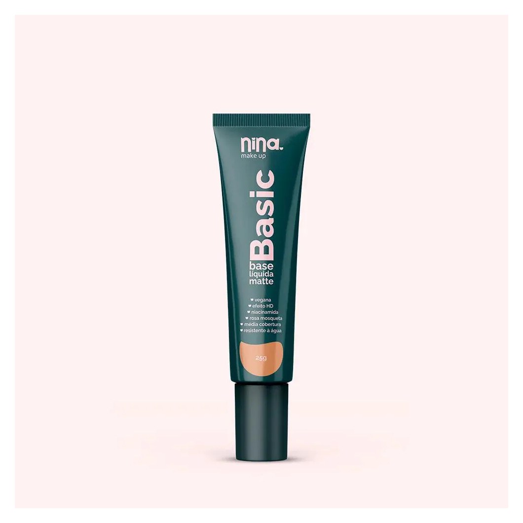 Base Liquida Basic Cor 03 Nina MakeUp 25g