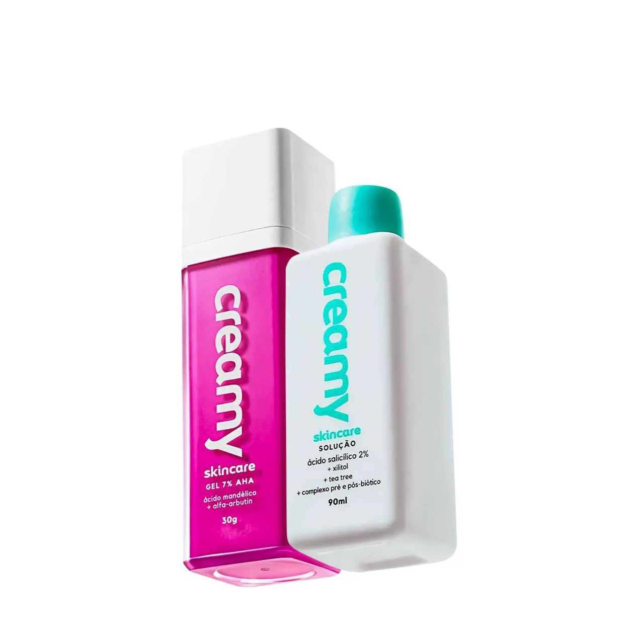 Kit Creamy Ácido Mandélico Gel Antiacne e Ácido Salicílico Solução Tônica Antiacne (2 Produtos)