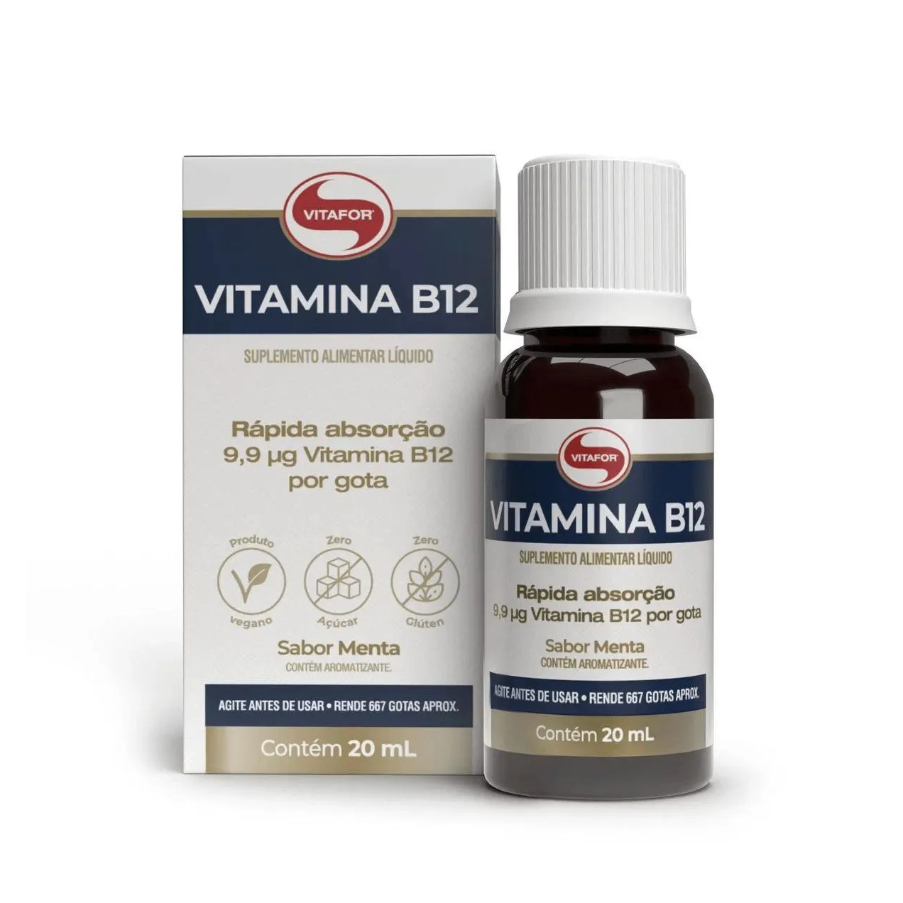 Vitamina B12 Liquido 20 Ml Rápida Absorção Vitafor