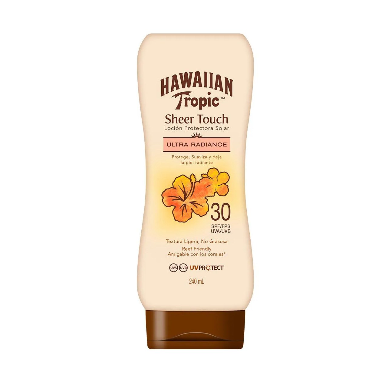 Protetor Solar Hawaiian Tropic Sheer Touch Ultra Radiance FPS 50+ Loção 240ml