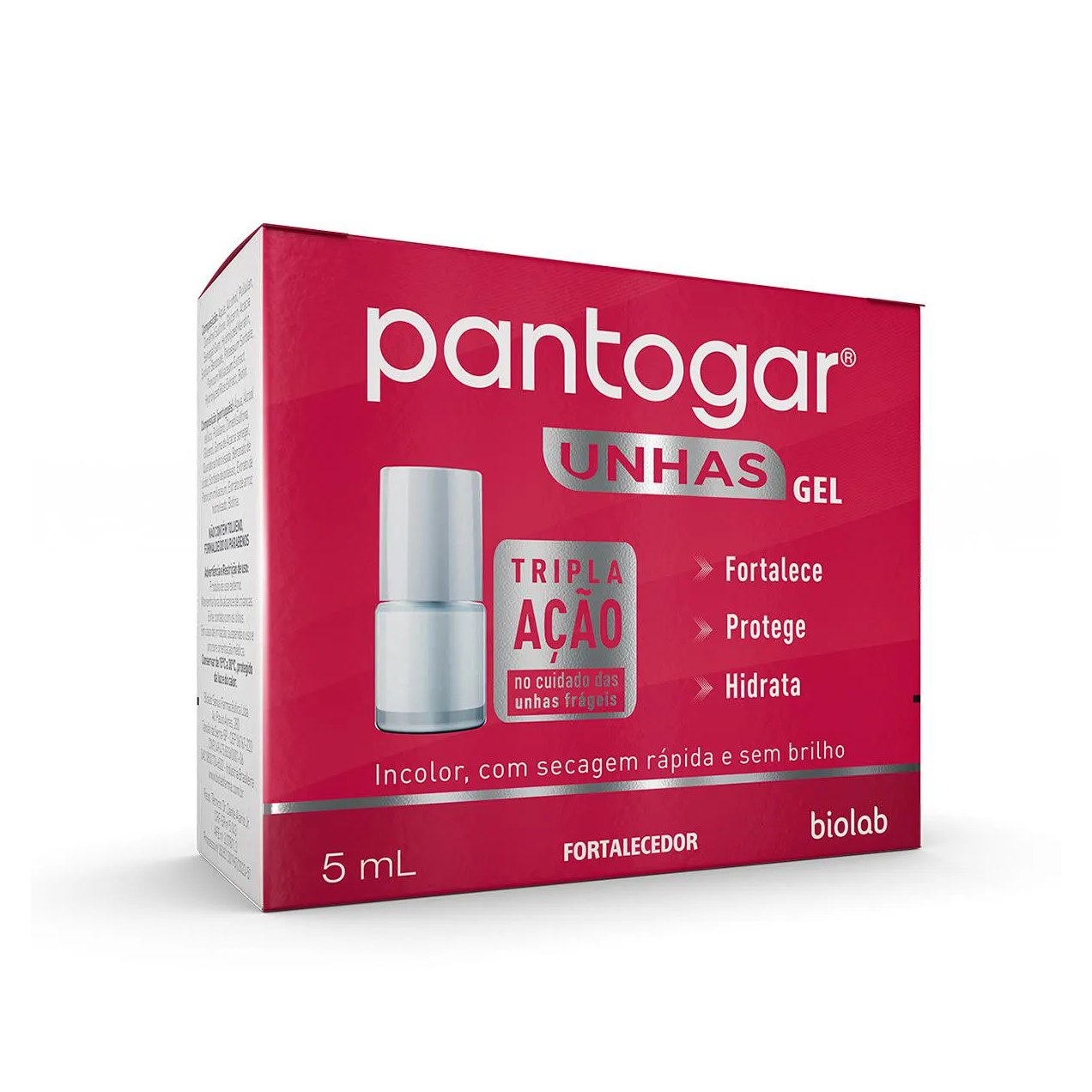 Gel Fortalecedor Pantogar Unhas Tripla Ação 5ml