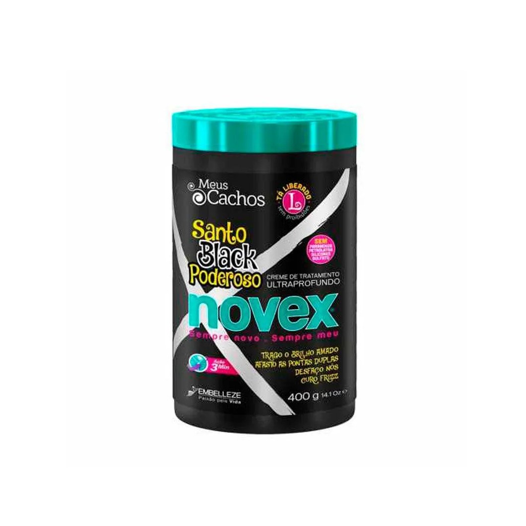 Máscara de Tratamento Novex Meus Cachos Santo Black 400g