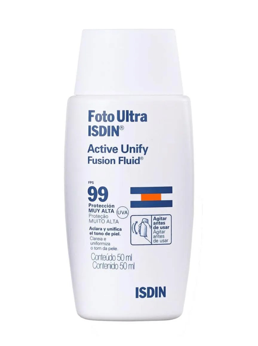 Fluido com Ação Clareadora Isdin Foto Ultra Active Unify Fps99 50ml