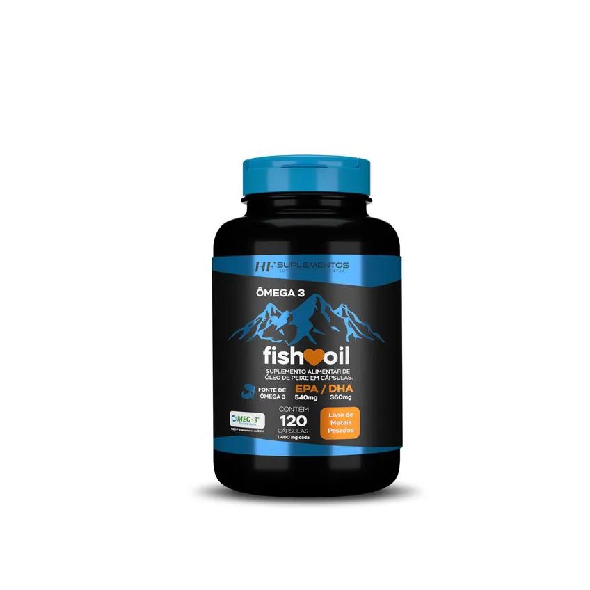 Omega 3 Fish Oil Meg 3 120 Cps Black Hf Suplementos
