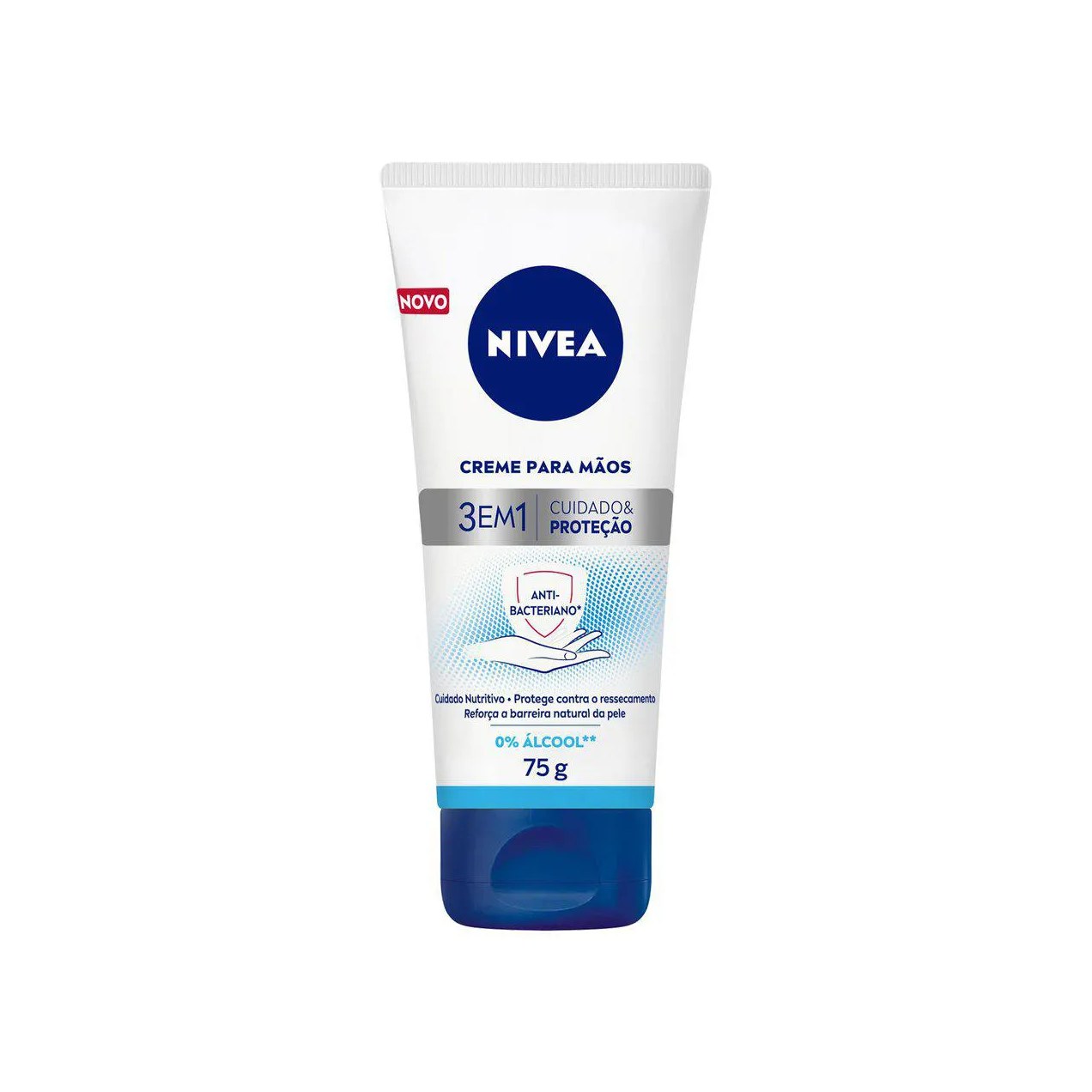 Creme para as Mãos Nivea 3 em 1 Ação Antibacteriana 75g