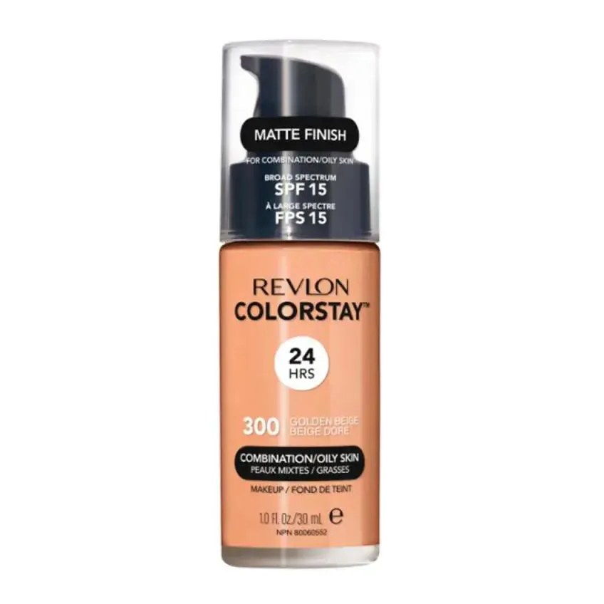 Base Líquida Colorstay 24 Horas Pele Mista à Oleosa FPS15 Golden Beige 300 Revlon 30ml