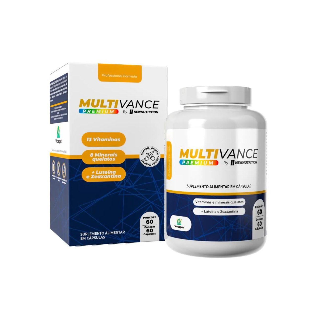 Polivitamínico Multivitamínico Multivance Premium 60 Cápsulas Natural