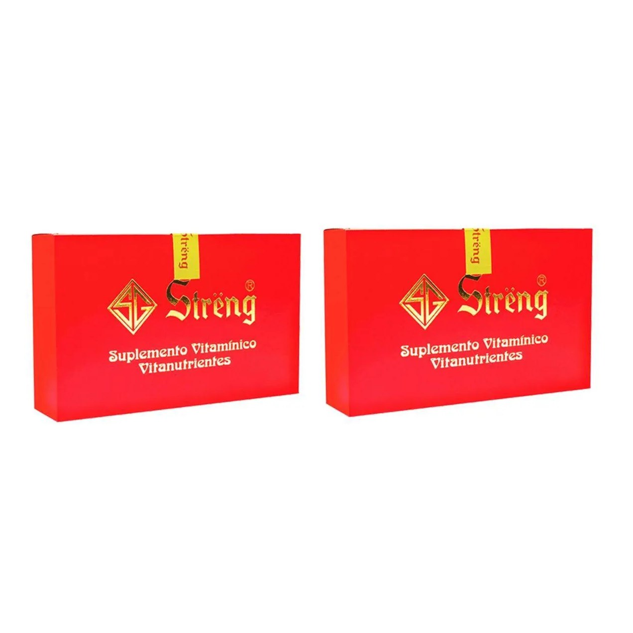 2 Caixas Streng Suplemento Vitaminico 16 Frascos 5ml