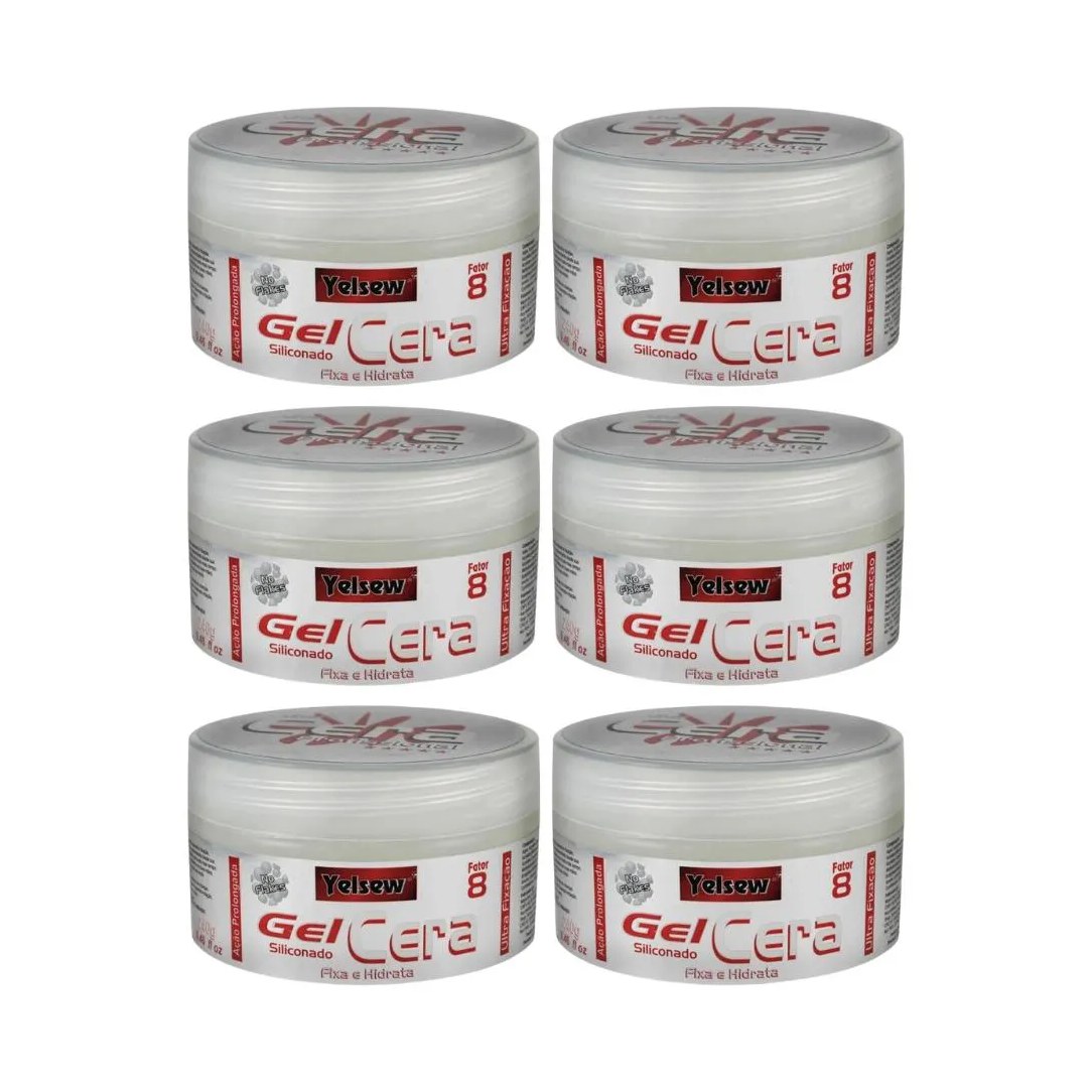 Gel Cera Fixador Yelsew 240g - Kit C/ 6un