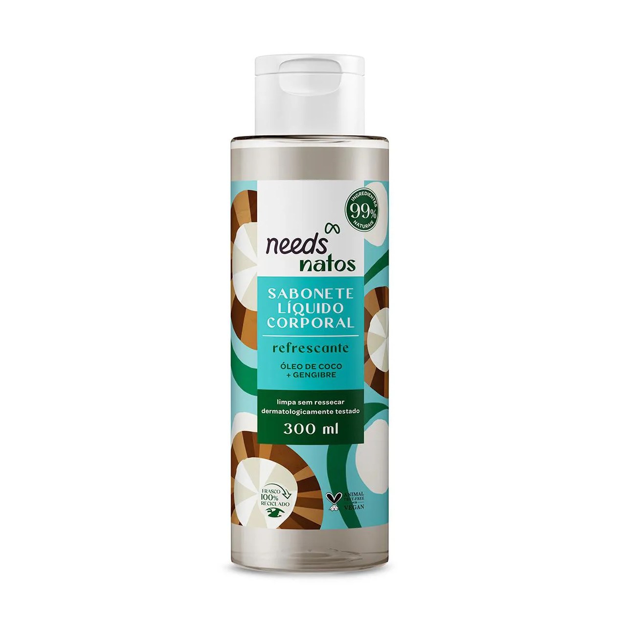 Sabonete Líquido Corporal Needs Natos Refrescante 300ml
