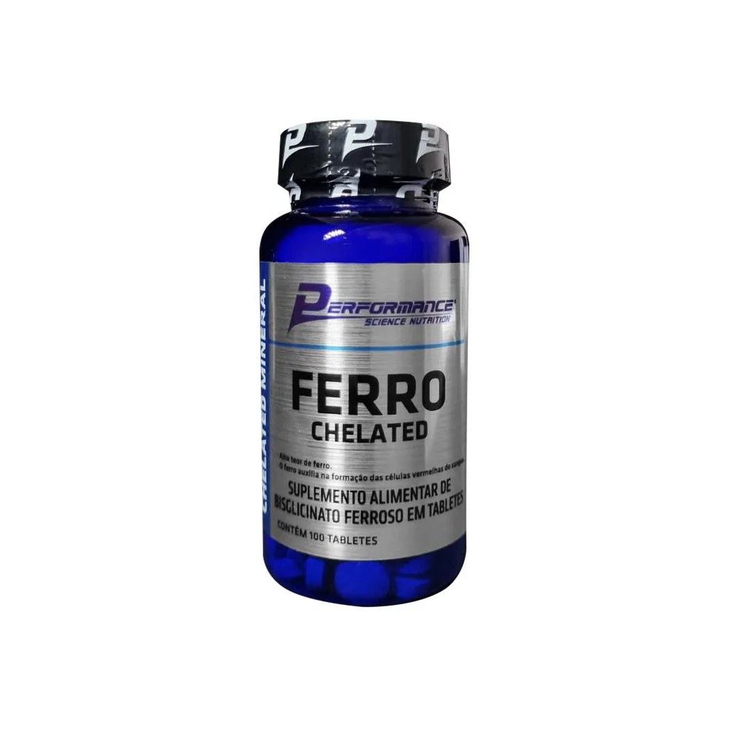 Ferro Quelato 100 Tabletes - Performance Nutrition
