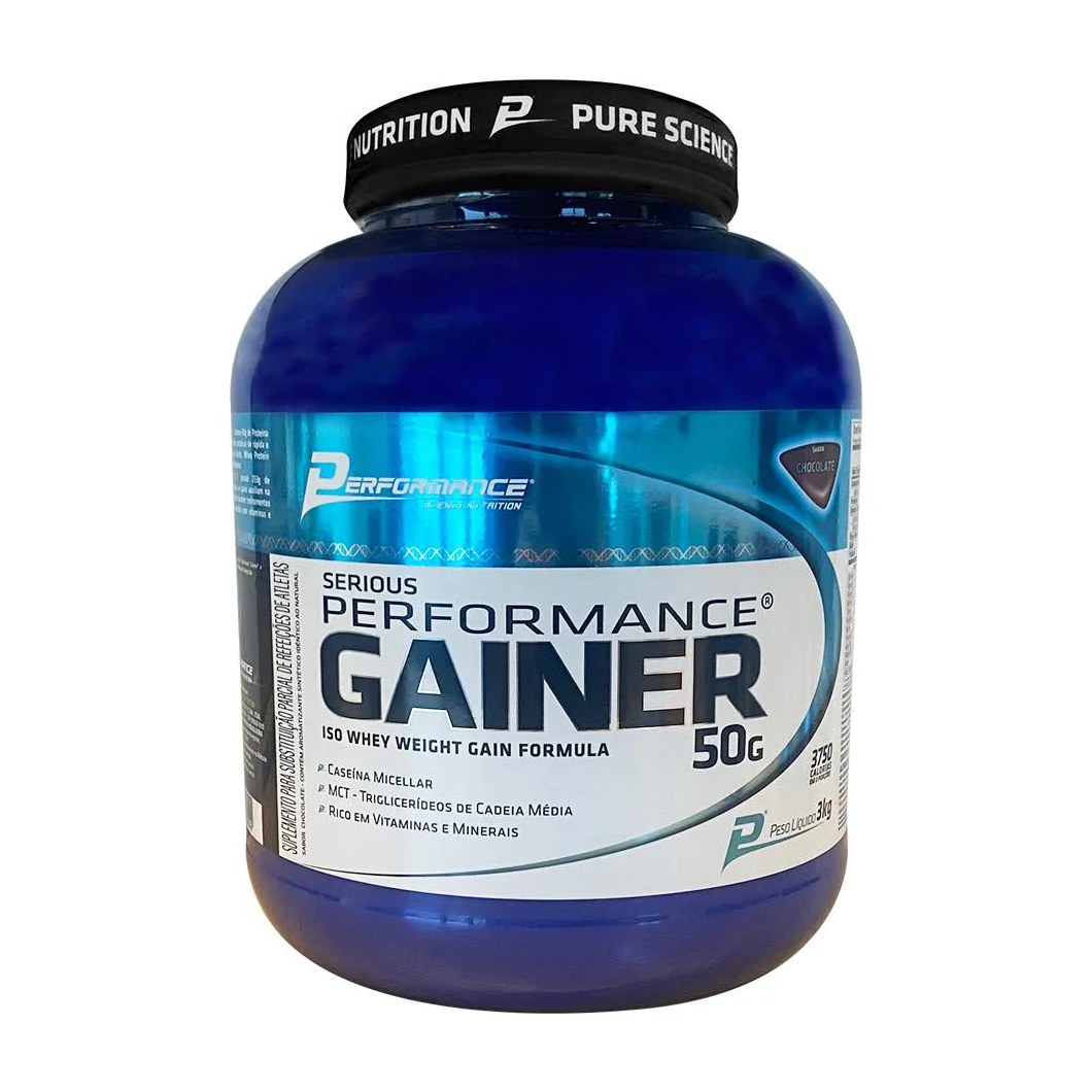 Hipercalórico Serious Performance Gainer 3Kg - Performance Nutrition Baunilha