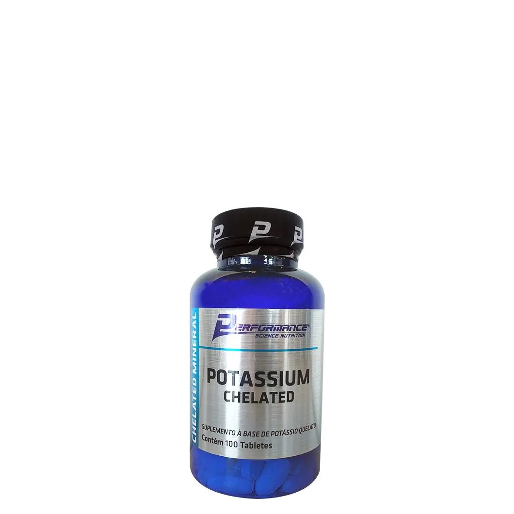 Potássio Quelato 100 Tabletes - Performance Nutrition