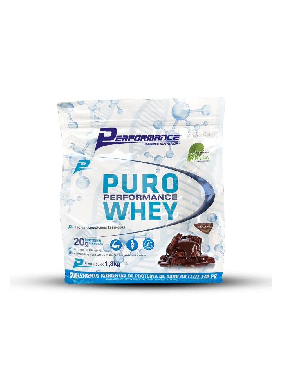 Whey Protein Concentrado Puro Whey 1,8Kg - Performance Nutrition Morango
