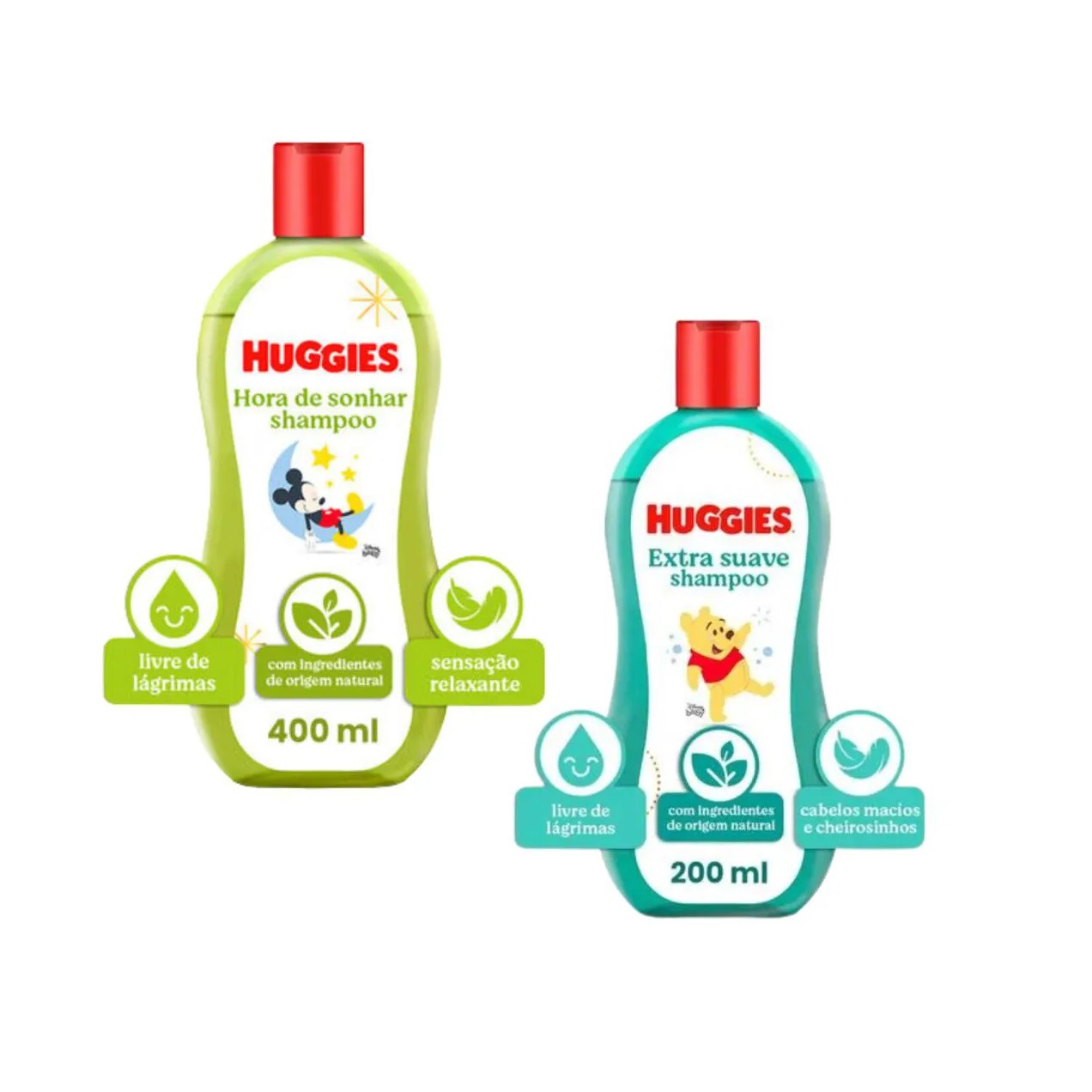 Kit Shampoo 400ml Shampoo 200ml Extra Suave - Huggies