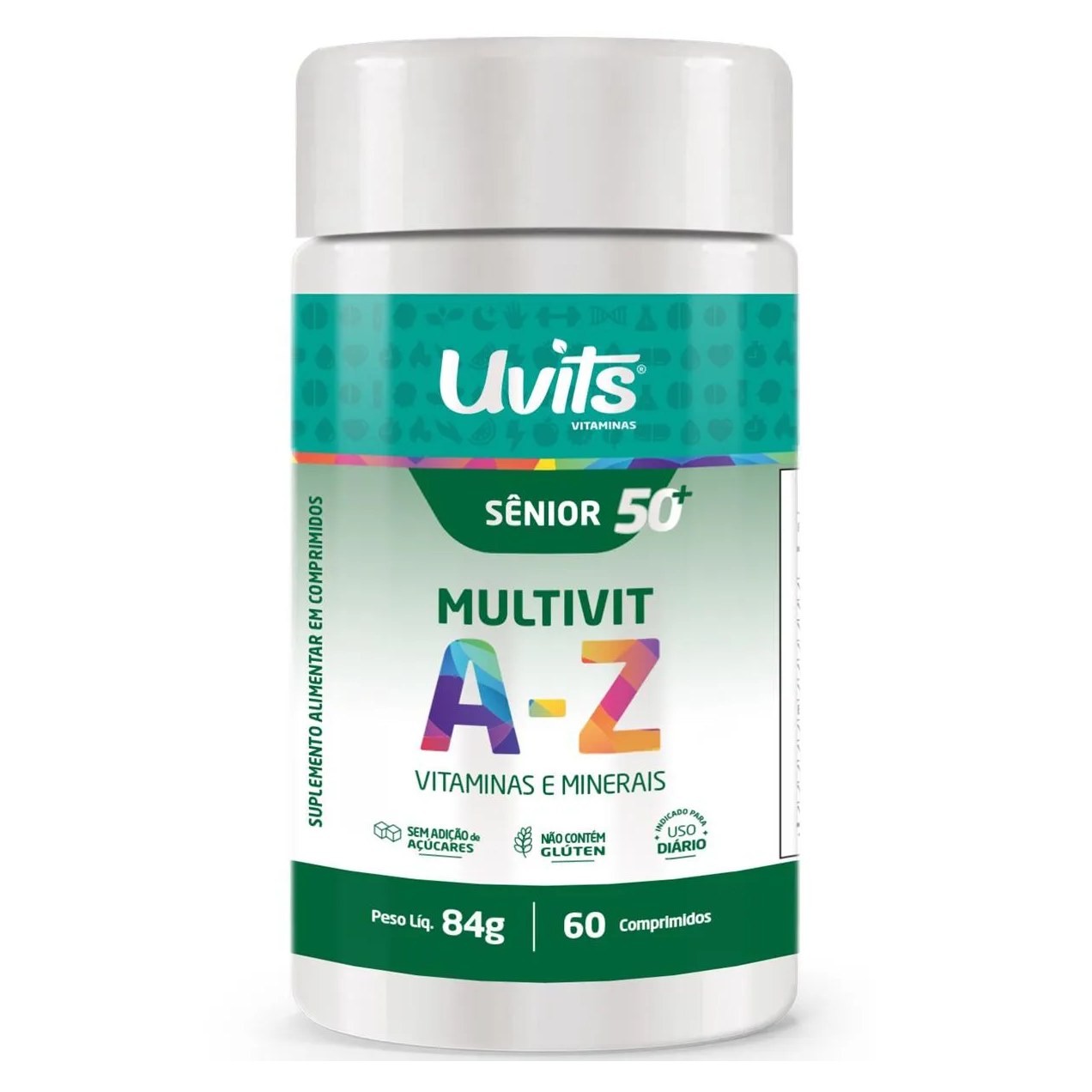 Multivitaminico A-Z Senior 60 Comprimidos - Uvits