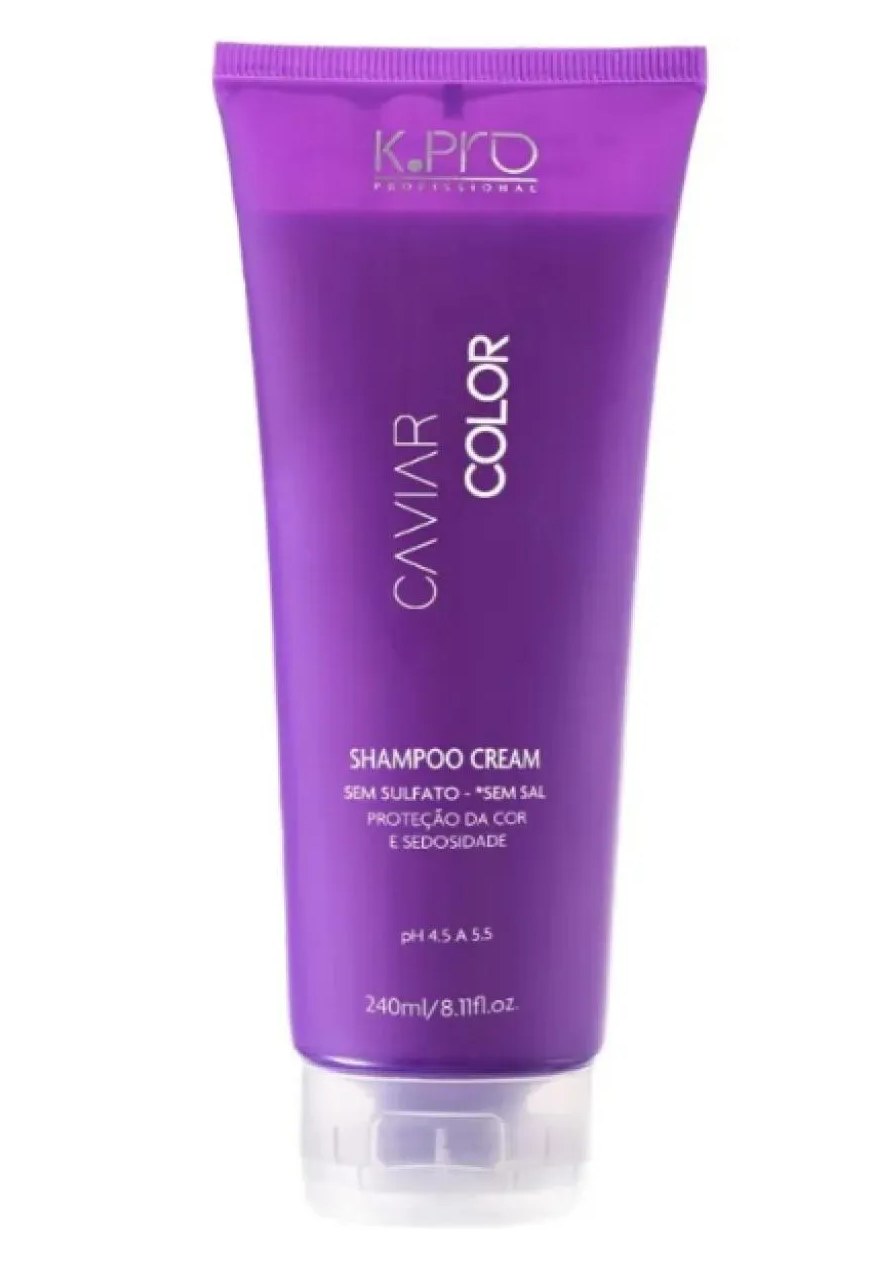 Shampoo K.pro Caviar Color Cream sem Sulfato 240ml