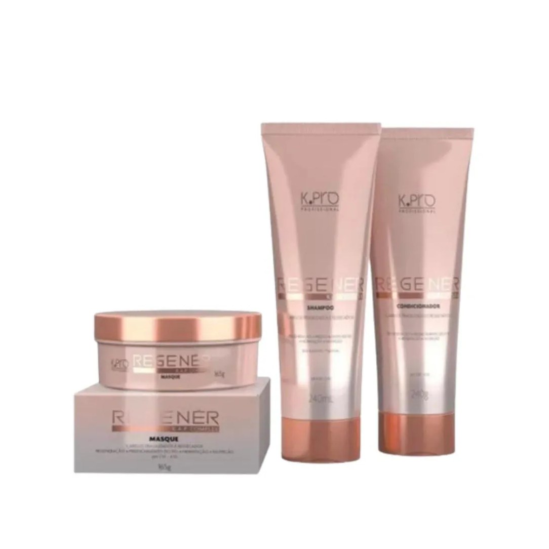 Kit K.pro Regenér Home Care Trio (3 Produtos, Sh, Cond e Masque)