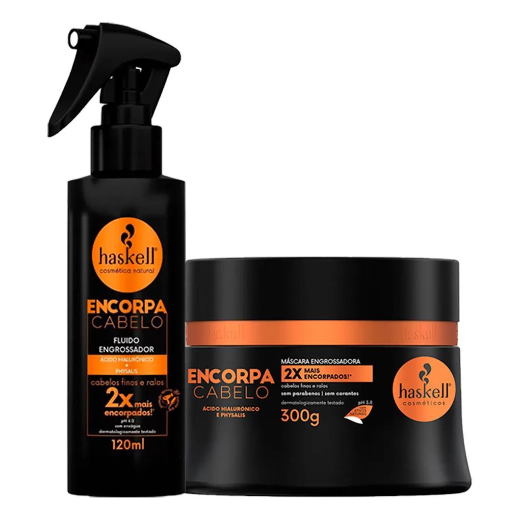Kit Máscara 250g e Fluído Haskell Encorpa Cabelo 120ml