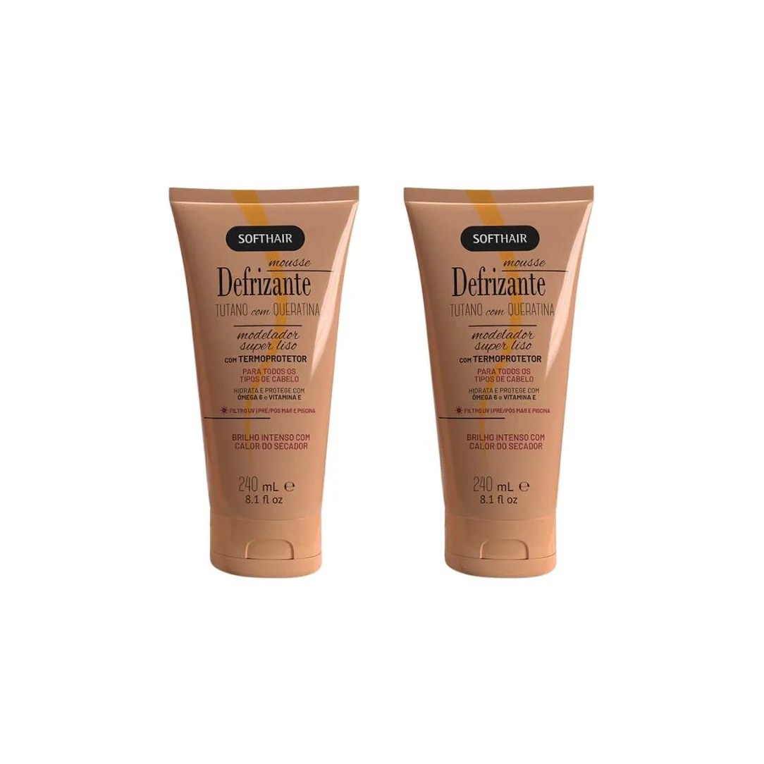 Defrizante Soft Hair 240 ml Tutano Com Queratina-Kit C/2un