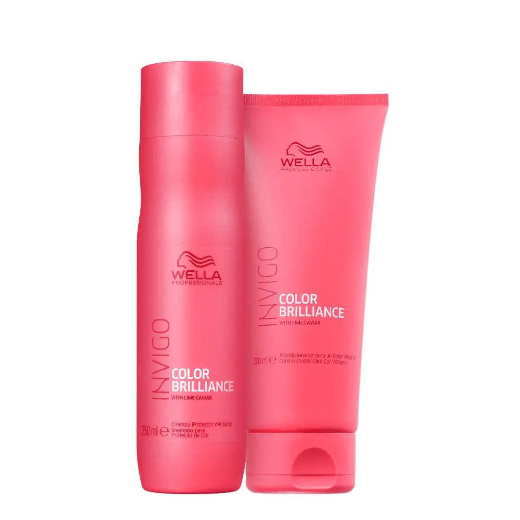 Kit Color Brilliance Wella Shampoo 250 Ml + Condicionador 200 Ml