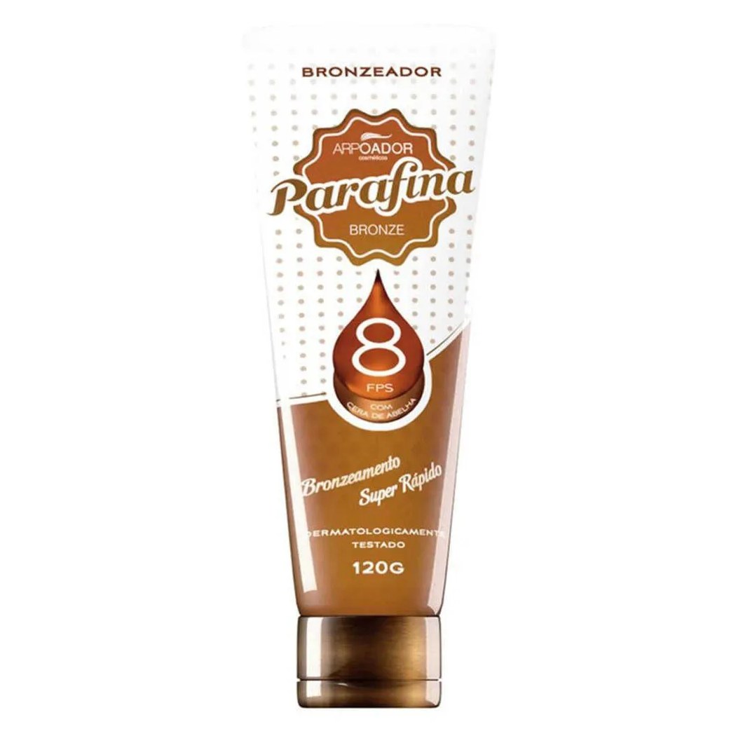 Bronzeador Parafina Bronze Fps 8 com Cera de Abelha 120G