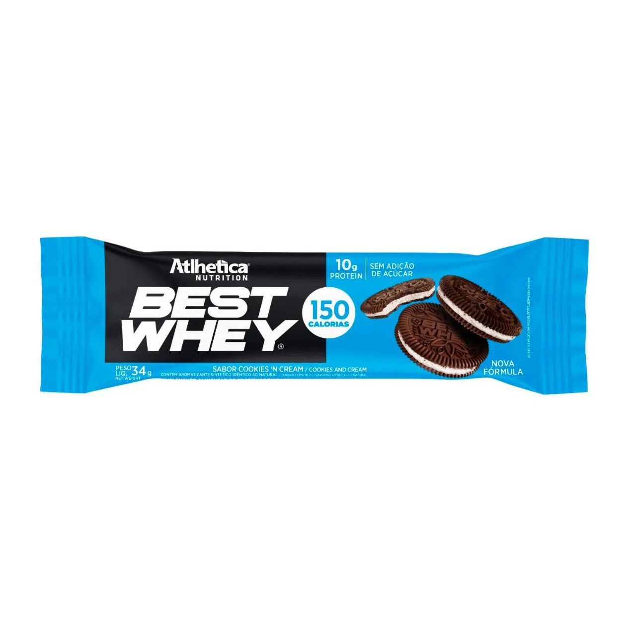 Barra de Proteína Best Whey Atlhetica Nutrition Cookies'n Cream 32g