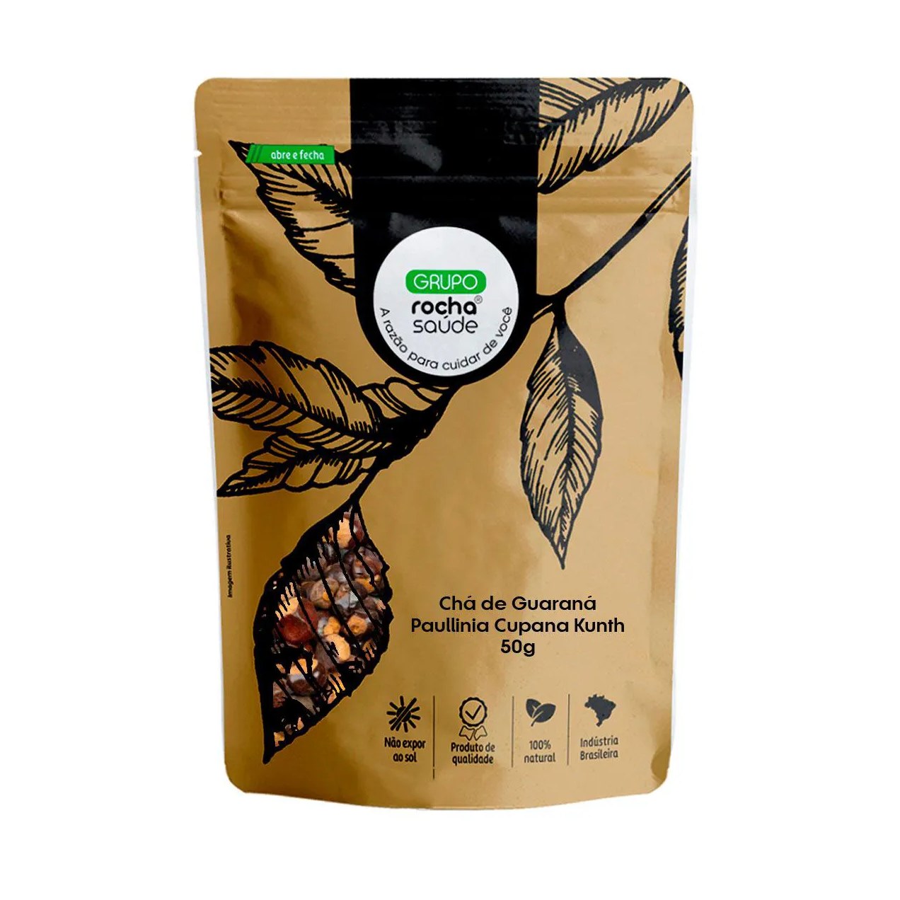 Chá de Guaraná - Paullinia Cupana Kunth - 50G