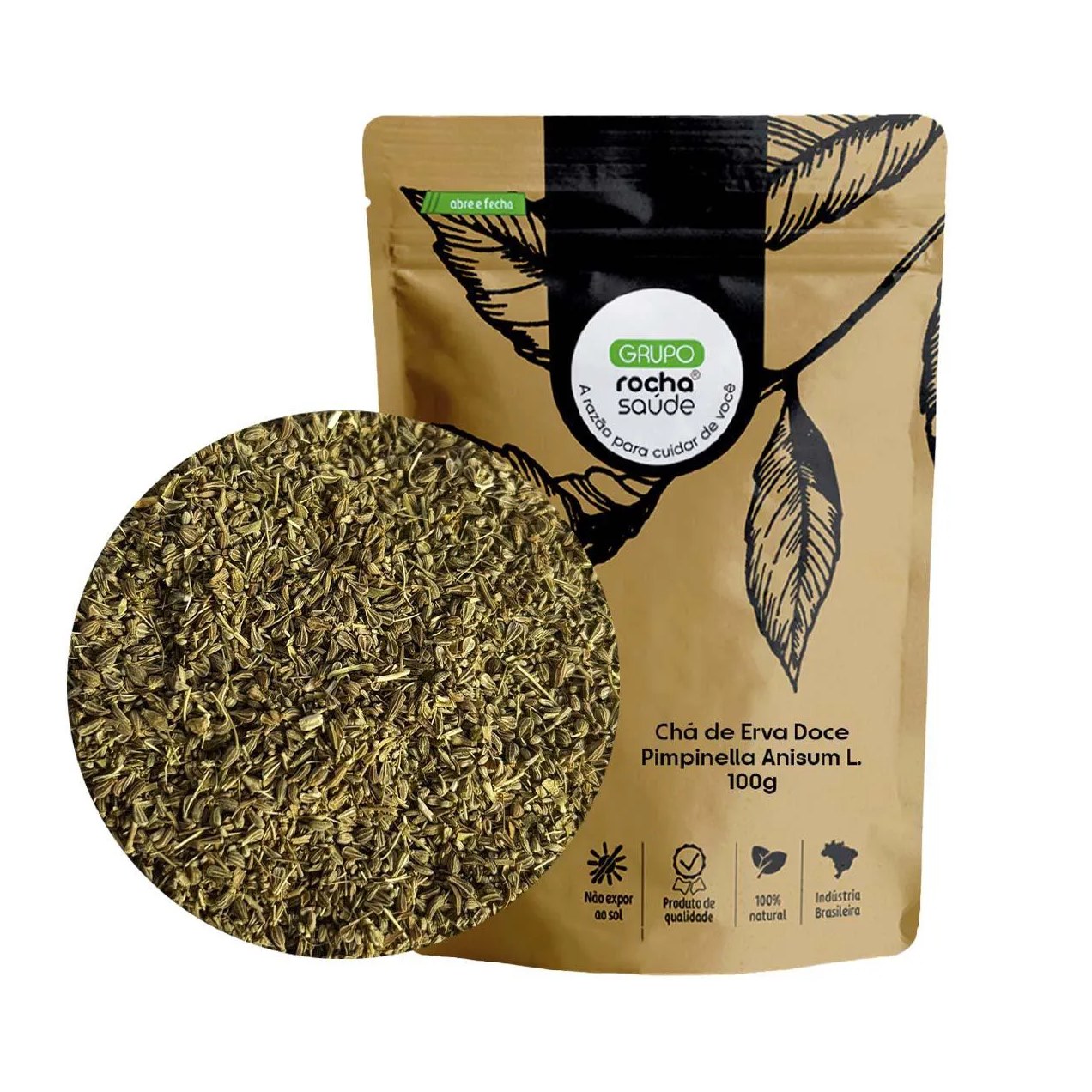 Chá de Erva Doce - Pimpinella Anisum L. - 100G