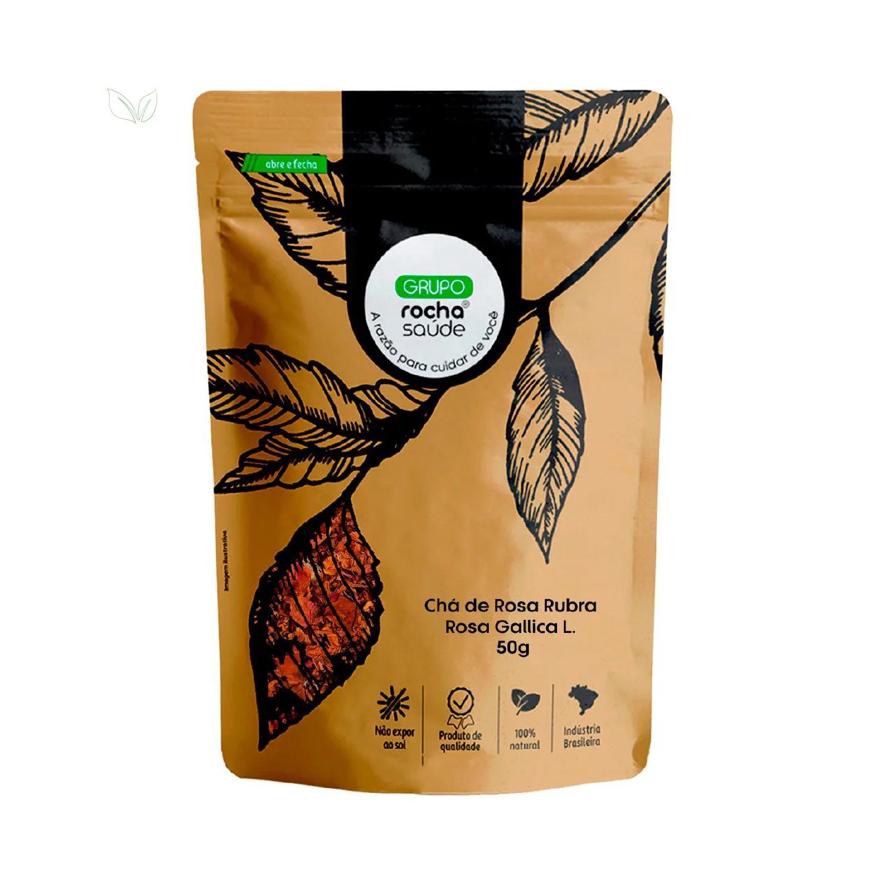 Chá de Rosa Rubra - Rosa Gallica L. - 50G