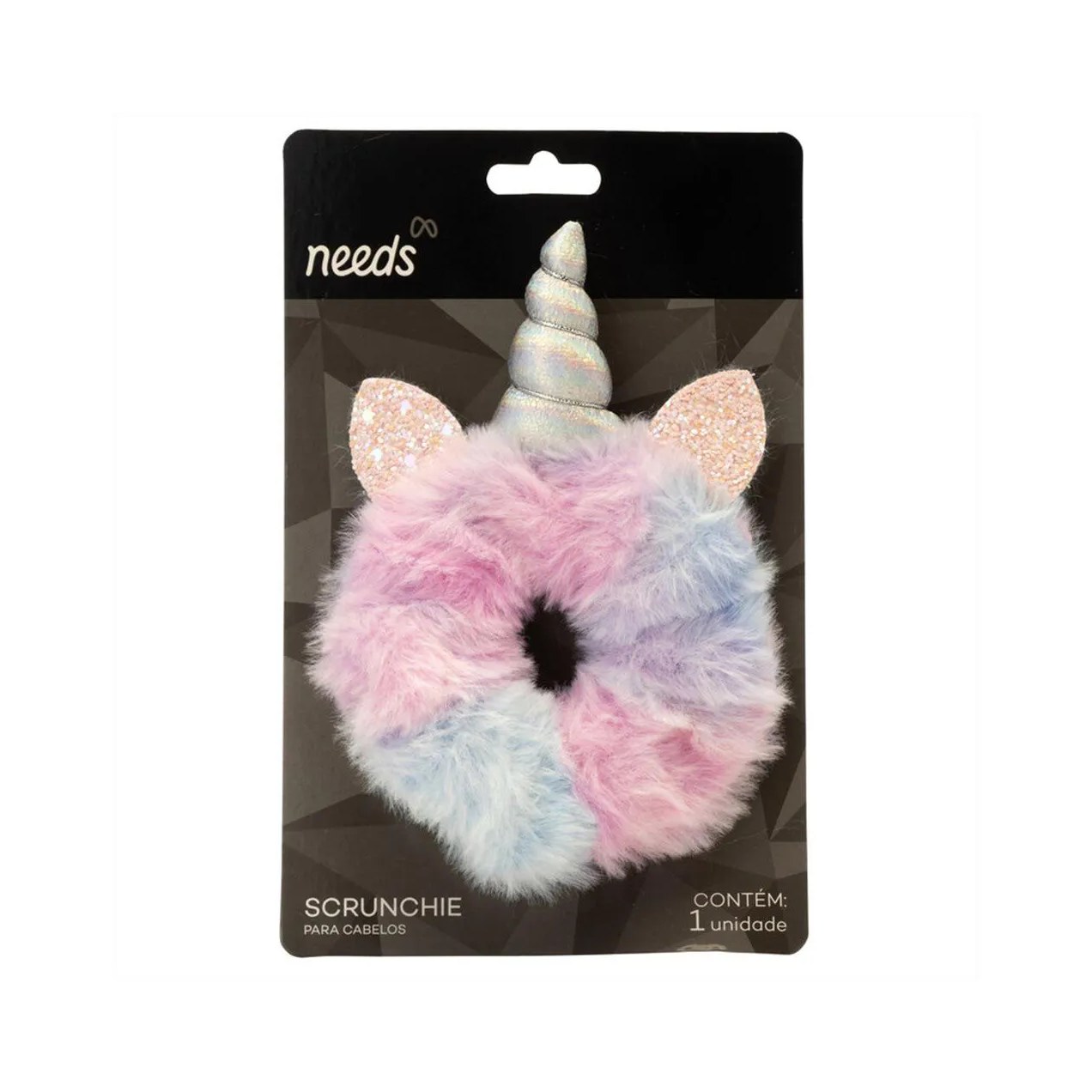 Elástico de Cabelo Infantil Needs Scrunchie Unicórnio 1 Unidade