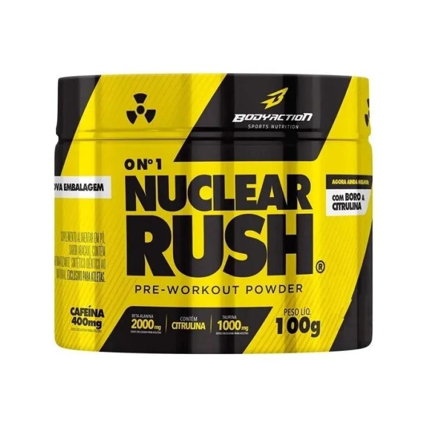 Nuclear Rush Pré-Treino (100G) - Sabor: Uva