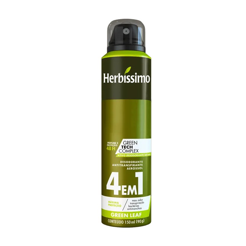 Desodorante Aerosol Antitranspirante Herbissimo Green Leaf 150Ml
