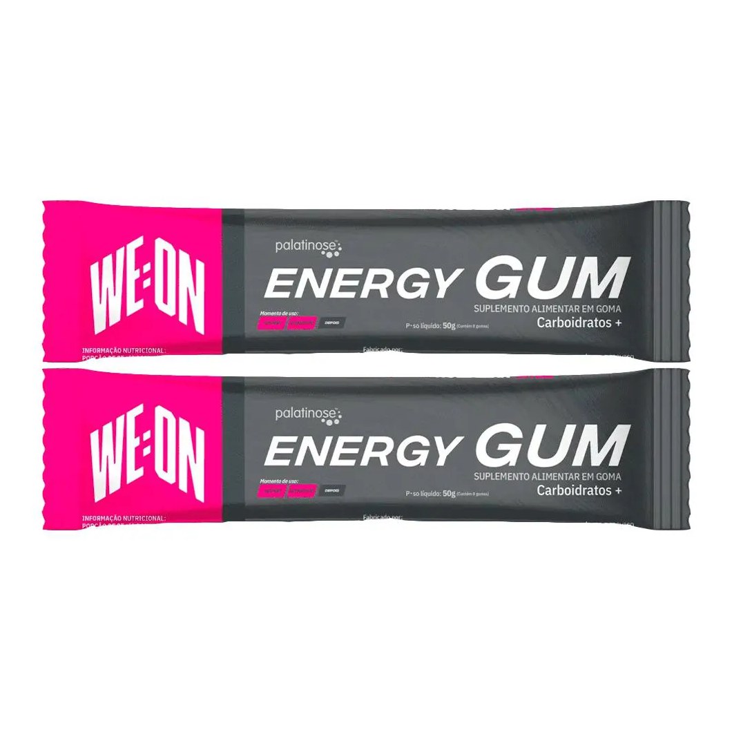 Kit 2X Energy Gum 50g Cada We:On - Framboesa