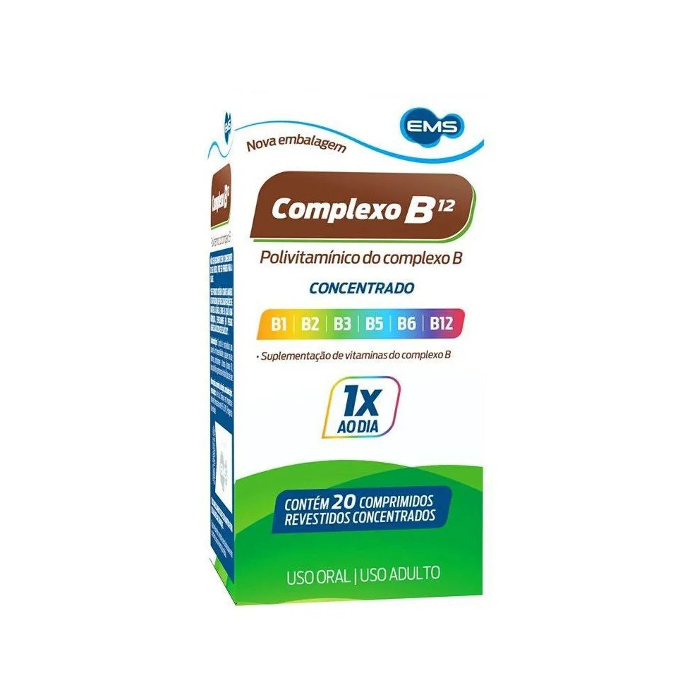 Complexo B Concentrado 20cpr Rev Ems