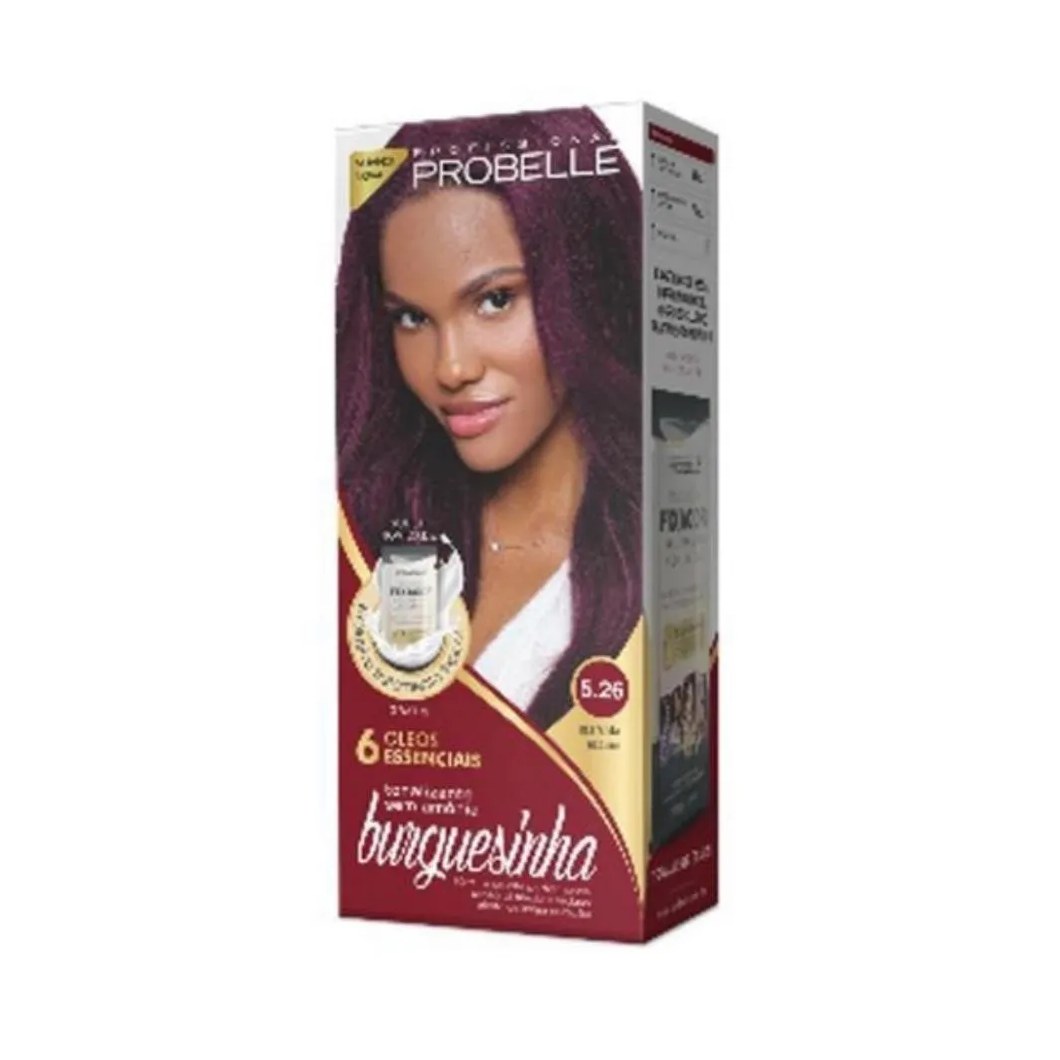 Tintura Probelle Burguesinha sem Amonia 5.26 Marsala Escuro