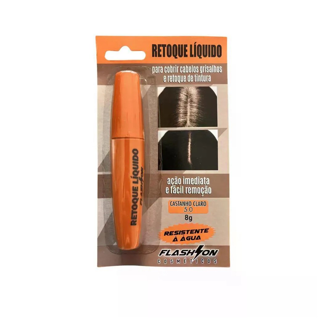 Retoque Liquido Flash On 5.0 Castanho Claro 8g