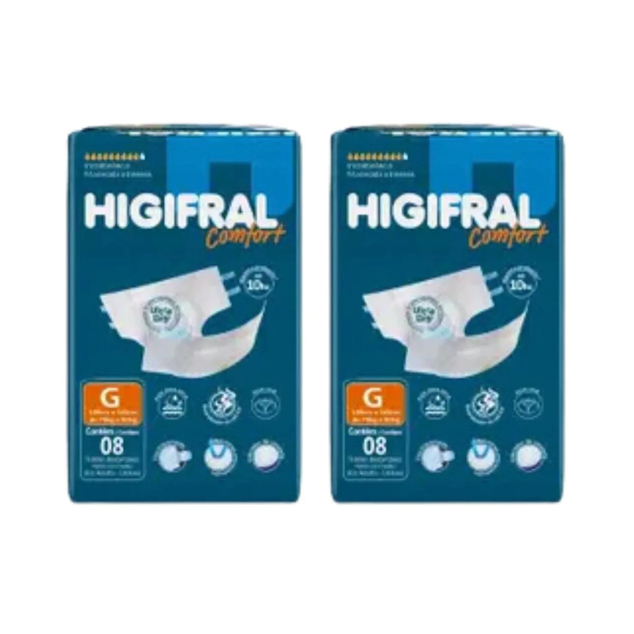 Kit C2 Fralda Adulto Comfort Tam G - Higifral