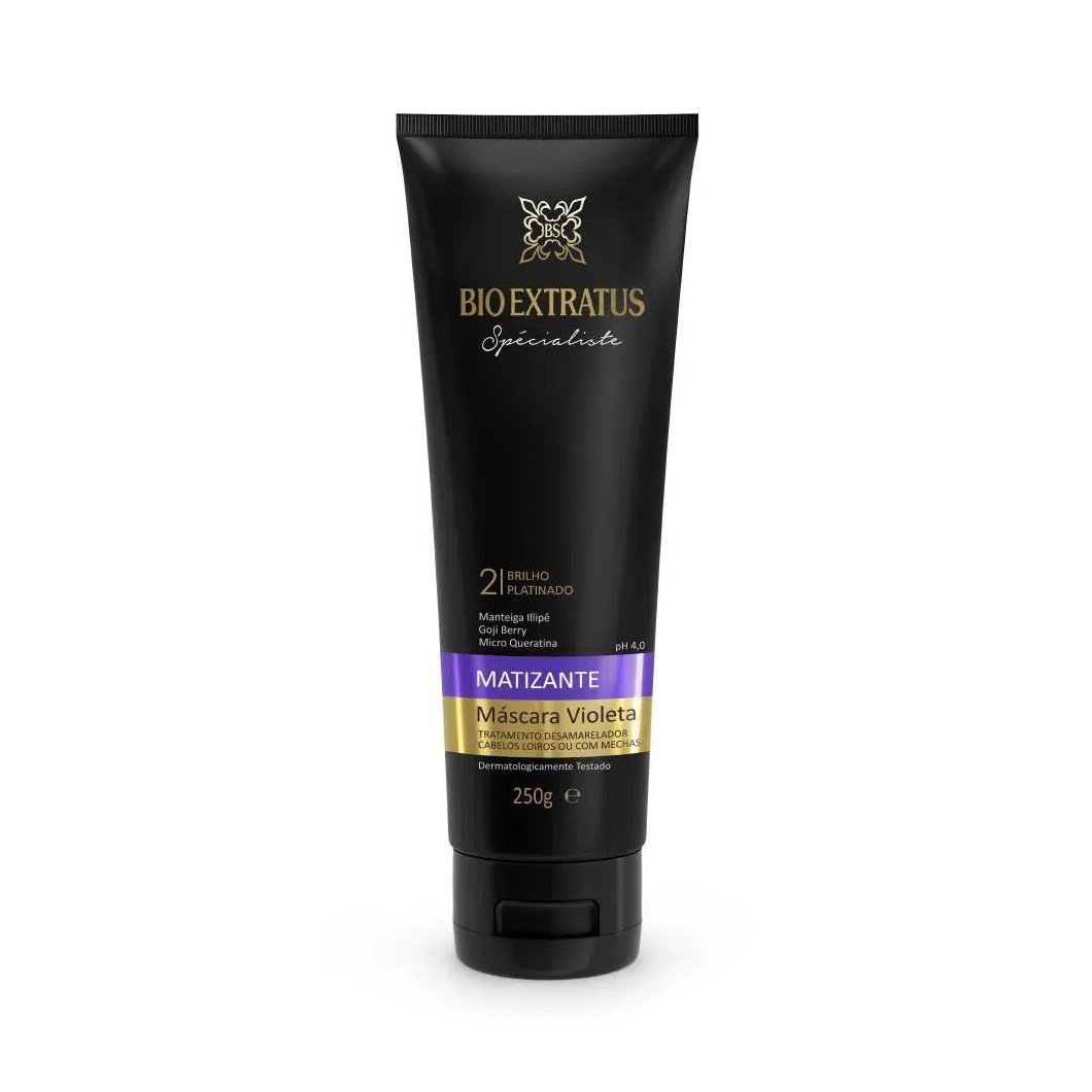 Mascara Brilho Platinado Violeta Matizante 250G Bio Extratus