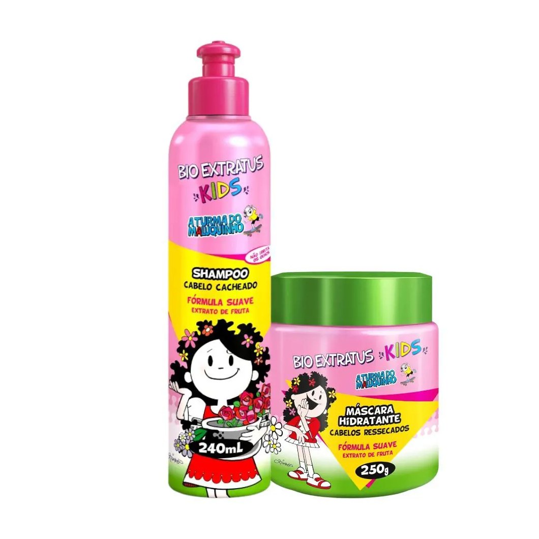 Kit Infantil Cabelo Cacheado Kids 1 Shampoo 240Ml 1 Máscara 240G