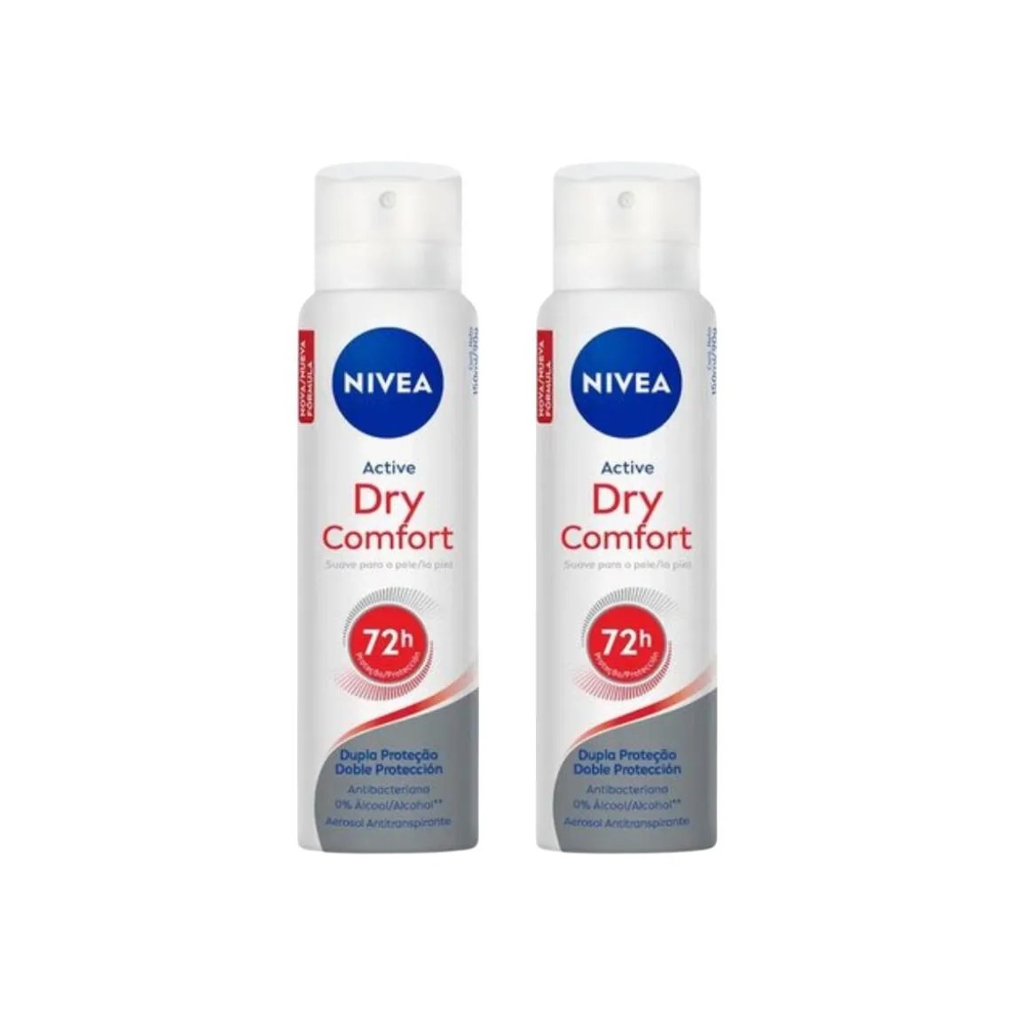 Desodorante Aero Nivea 200ml Fem Dry Comfort - Kit C / 2un