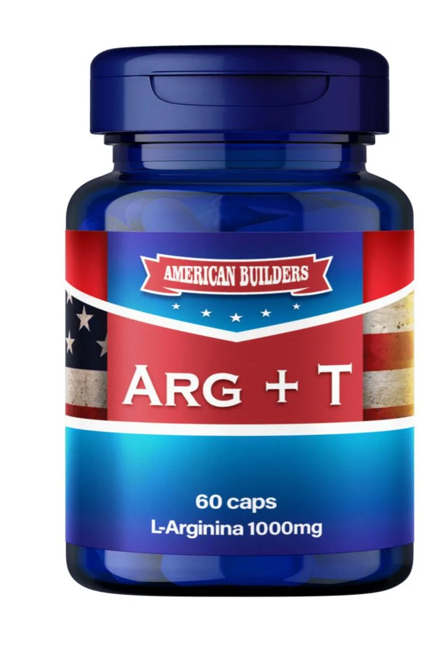 Arginina + T American Builders - 60 Cápsulas