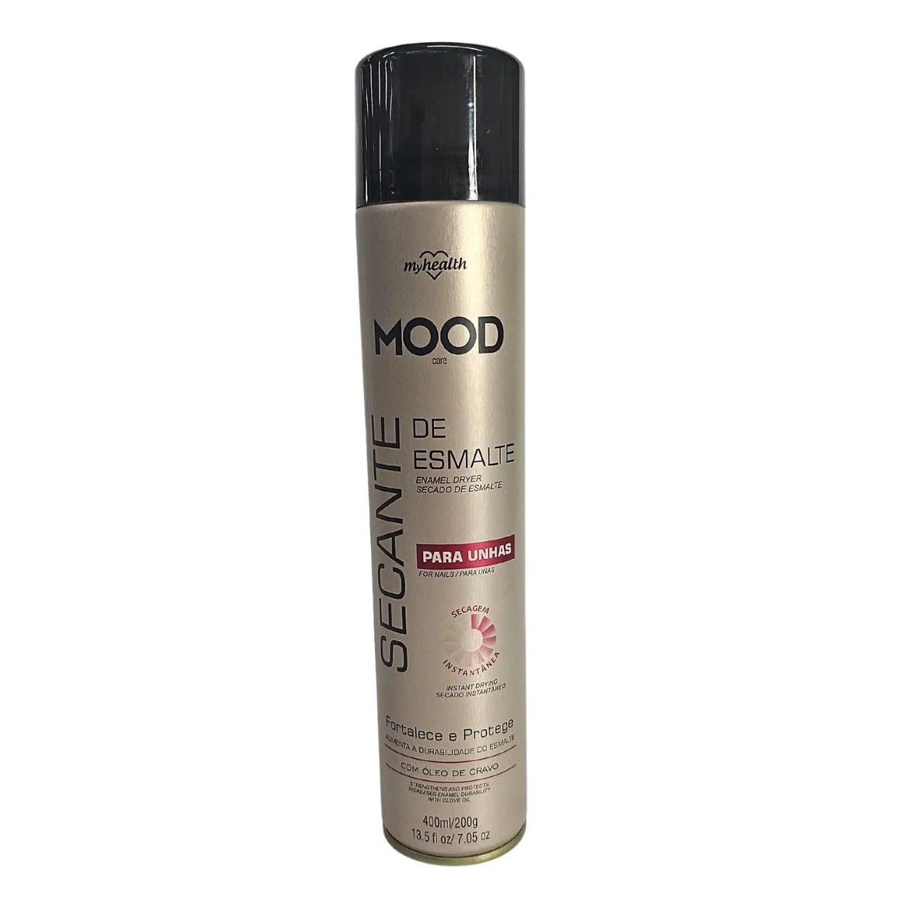 Secante de Esmalte Spray Fortalece e Protege Mood Care My Health 400ml / 200g